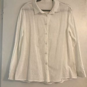 EVERYTHING $5 White button down size L